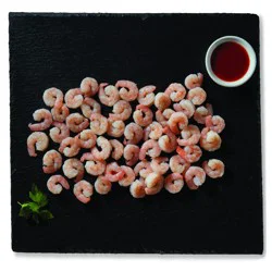 H-E-B Fish Market Peeled Tail-Off Small Cooked Shrimp, 71 - 90 ct/lb