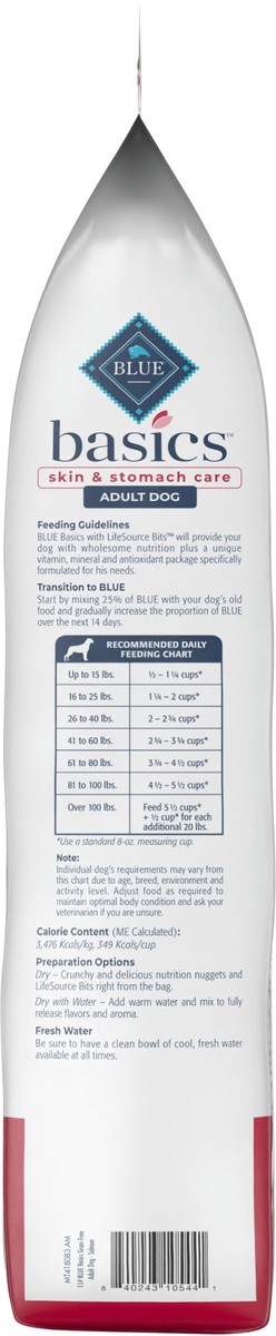 slide 8 of 9, Blue Buffalo Basics Limited Adult Dog Food, Salmon/Potato, 11 lb