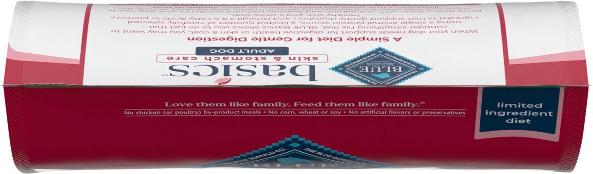 slide 9 of 9, Blue Buffalo Basics Limited Adult Dog Food, Salmon/Potato, 11 lb