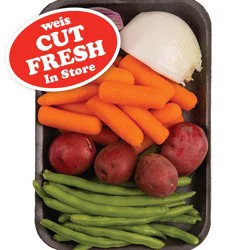 Weis Fresh Cut Stew Mix - Red/White Onion, Green Beans, Baby Carrots, & Red Potatoes