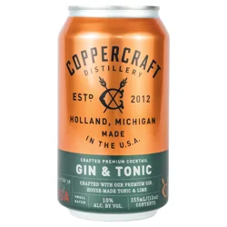 Coppercraft Distillery Gin & Tonic 