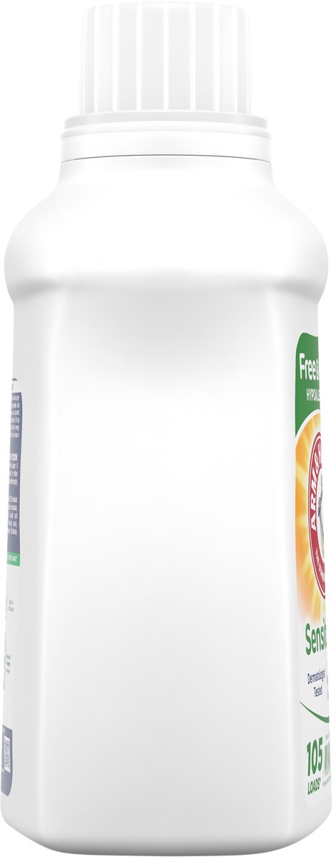 slide 7 of 9, ARM & HAMMER Sensitive Skin Free & Clear Liquid Laundry Detergent, 105 fl oz, 105 Loads, 105 fl oz