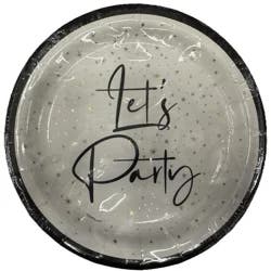 Meijer Round 7in Plates Gold Foil 8ct