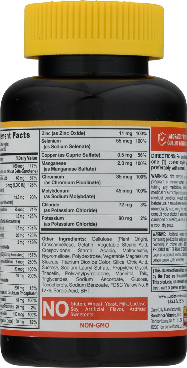slide 5 of 9, Sundance Vitamins Sundance Adult Multi Tabs, 60 ct