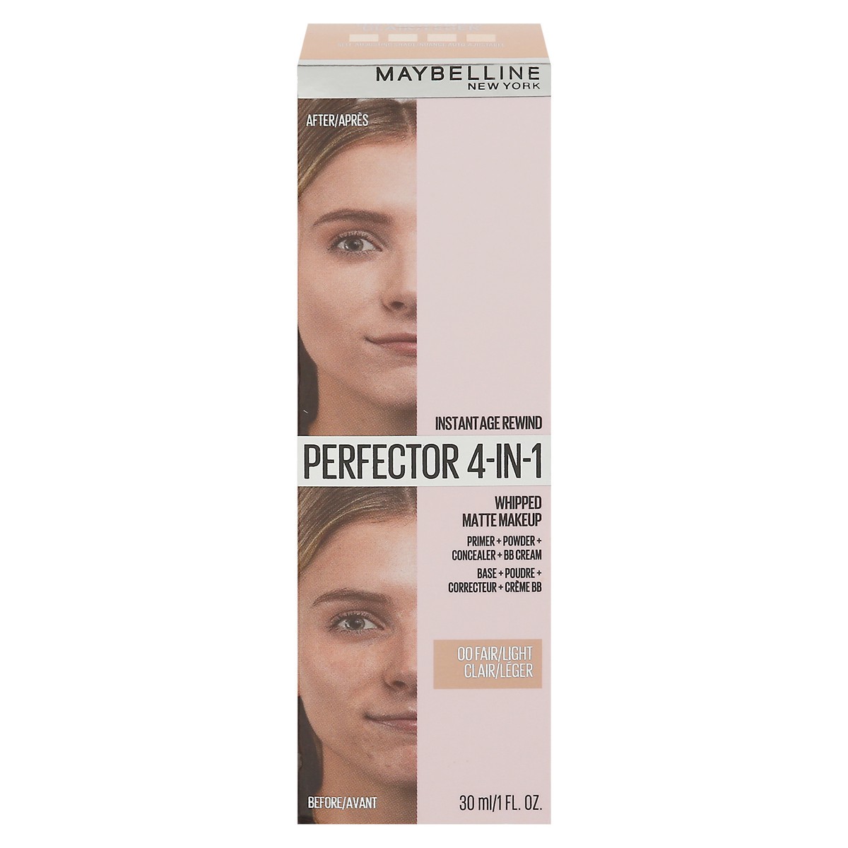 slide 1 of 10, Maybelline Instant Age Rewind Fair/Light 00 Perfector 4-in-1 Whipped Matte Makeup 1 fl oz, 1 ct