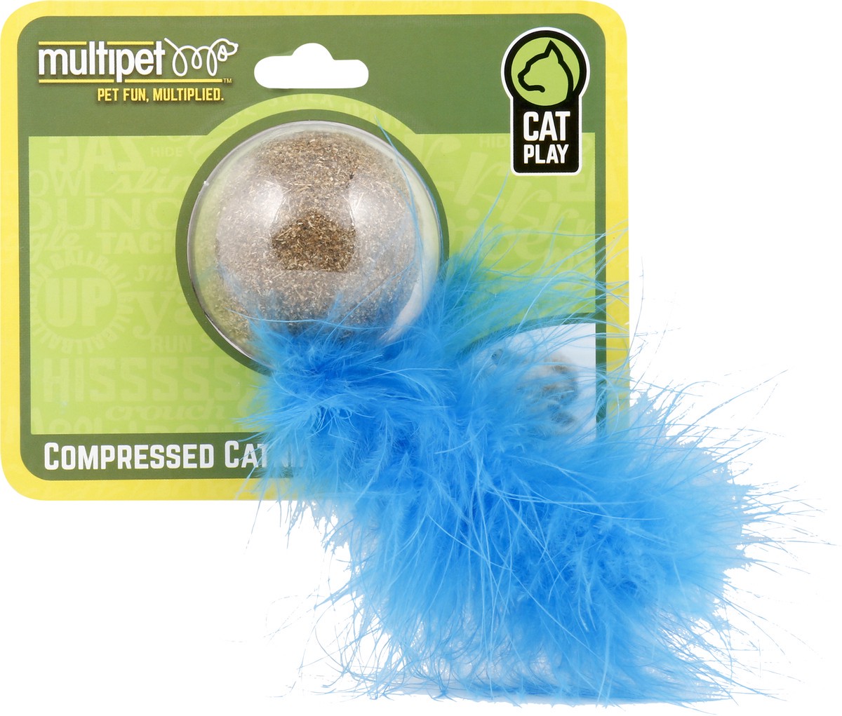 slide 5 of 6, MultiPet Compressed Catnip Ball (colors may vary), 1 ct