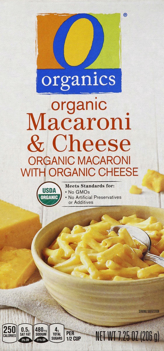 slide 2 of 4, O Organics Organic Macaroni & Cheese, 7.25 oz