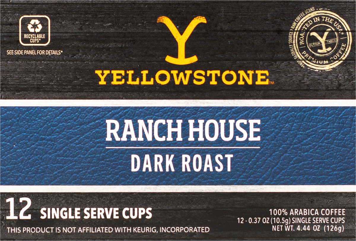 slide 4 of 7, YELLOWSTONE Single Serve Cups Yellow Stone Ranch House Dark Roast - 12 ct, 12 ct