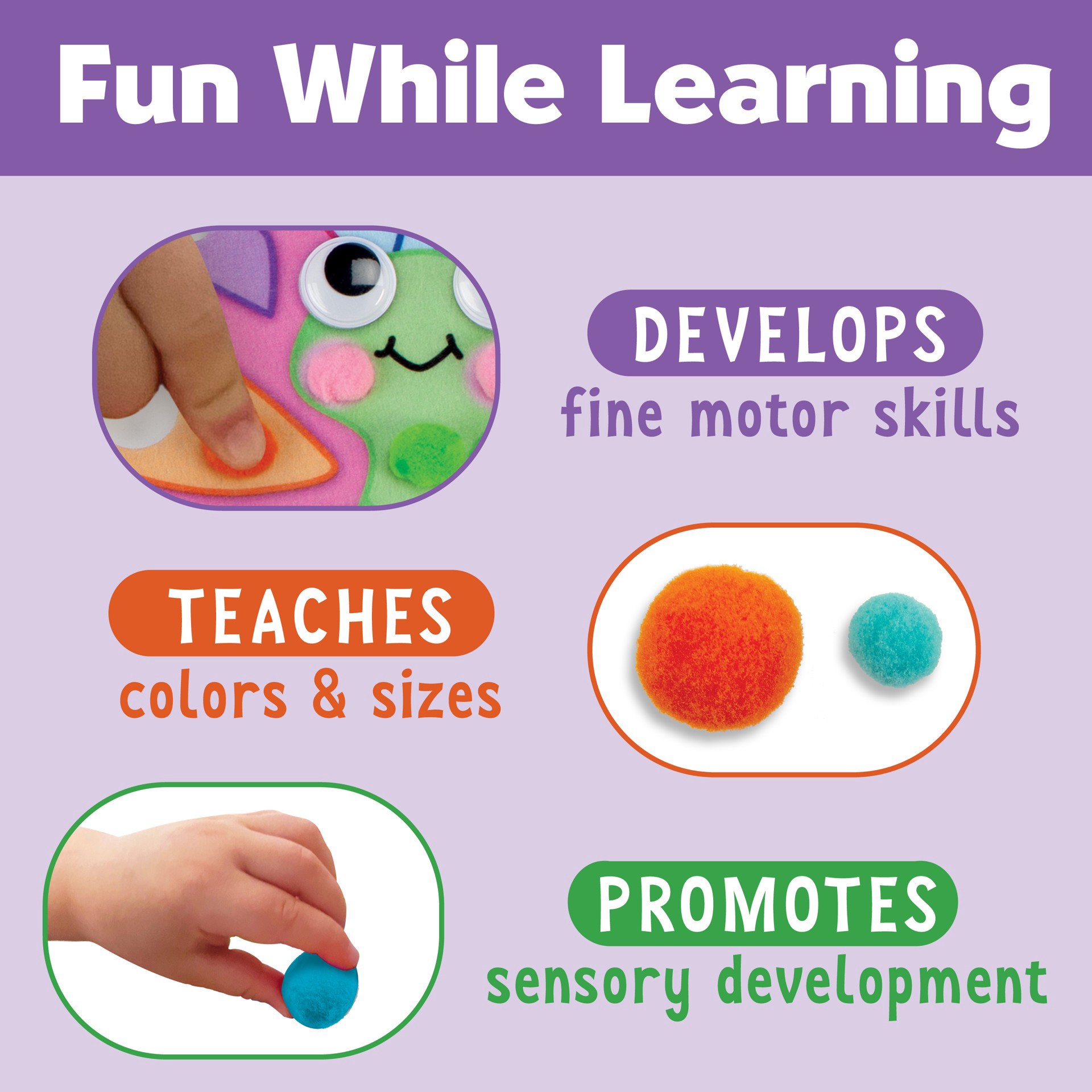 slide 7 of 8, Faber-Castell Creativity For Kids Garden Pom Pom Pictures Kit, 1 ct