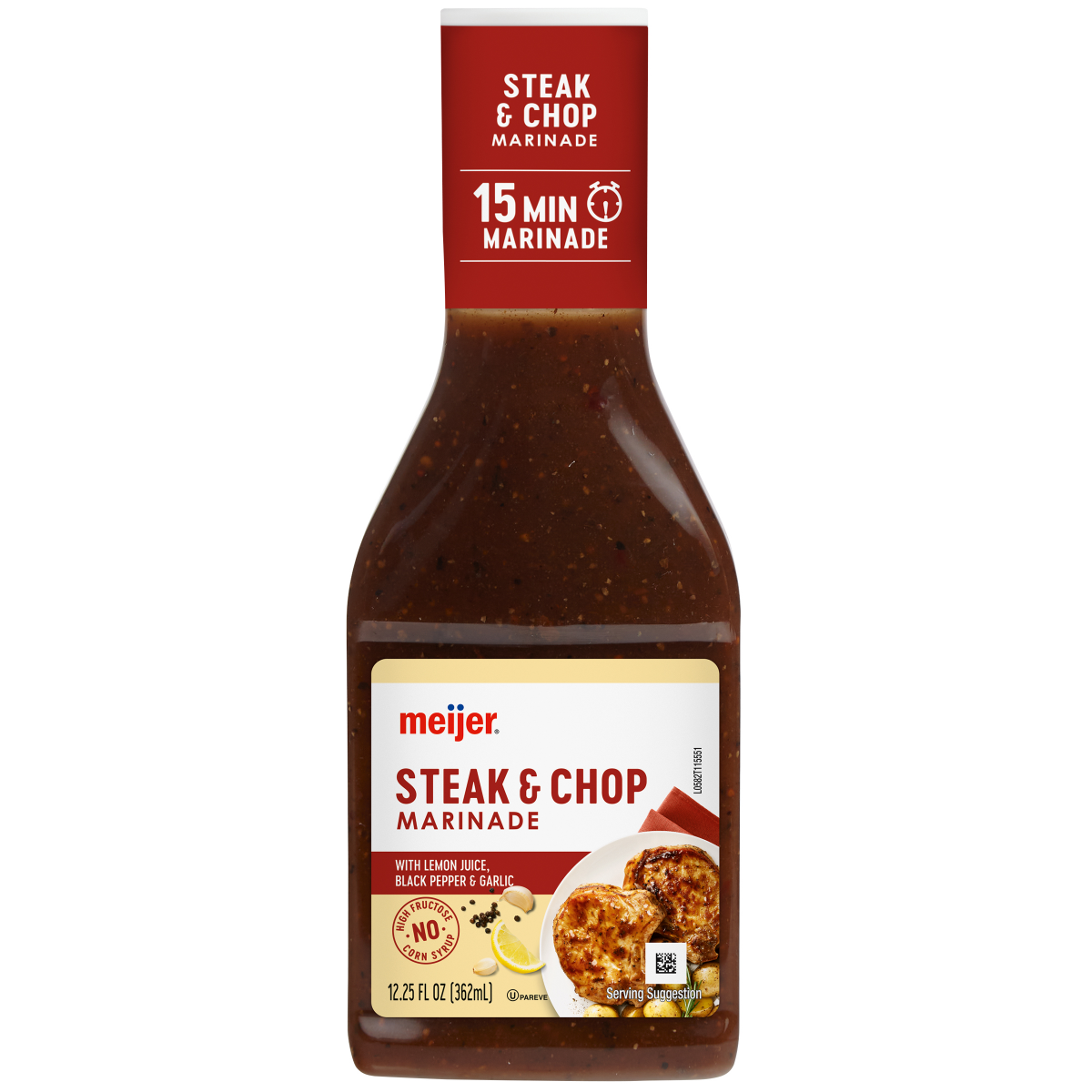 slide 1 of 5, MEIJER Steak and Chop Marinade, 12.25 oz