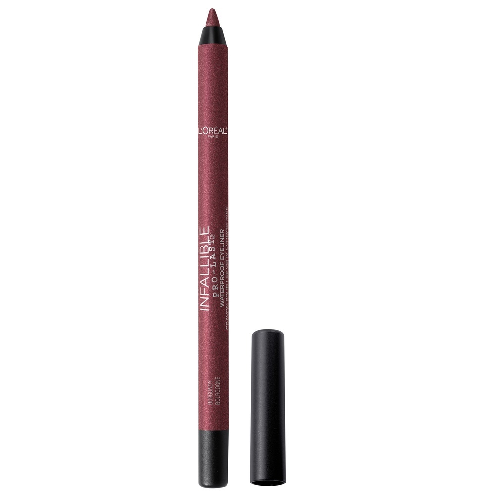 slide 1 of 1, L'Oréal Pencil Eyeliner, Waterproof, Burgundy 830, 0.042 oz