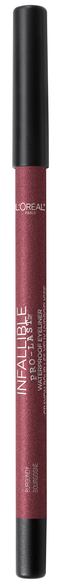 slide 1 of 1, L'Oréal Pencil Eyeliner, Waterproof, Burgundy 830, 0.042 oz