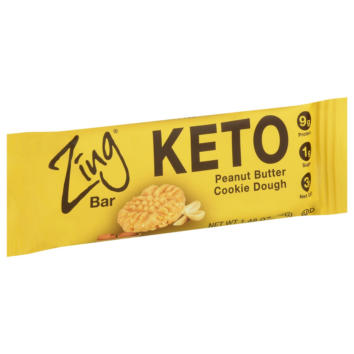 slide 7 of 12, Zing Keto Peanut Butter Cookie Dough Bar 1.48 oz,