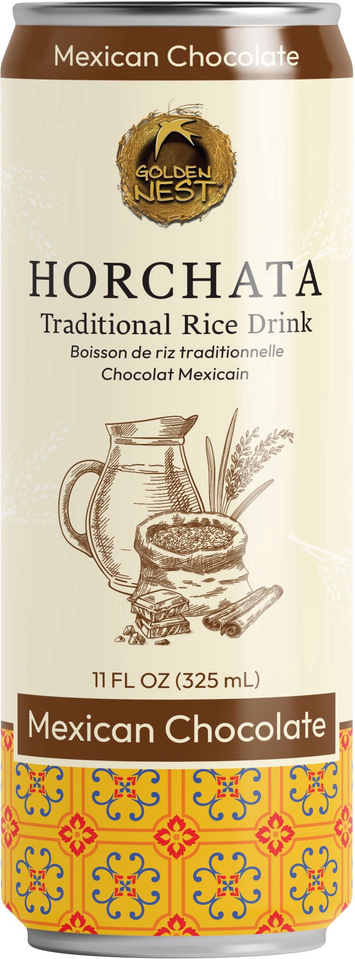 slide 1 of 1, Golden Nest Mexican Chocolate Horchata Traditional Rice Drink, 11 oz