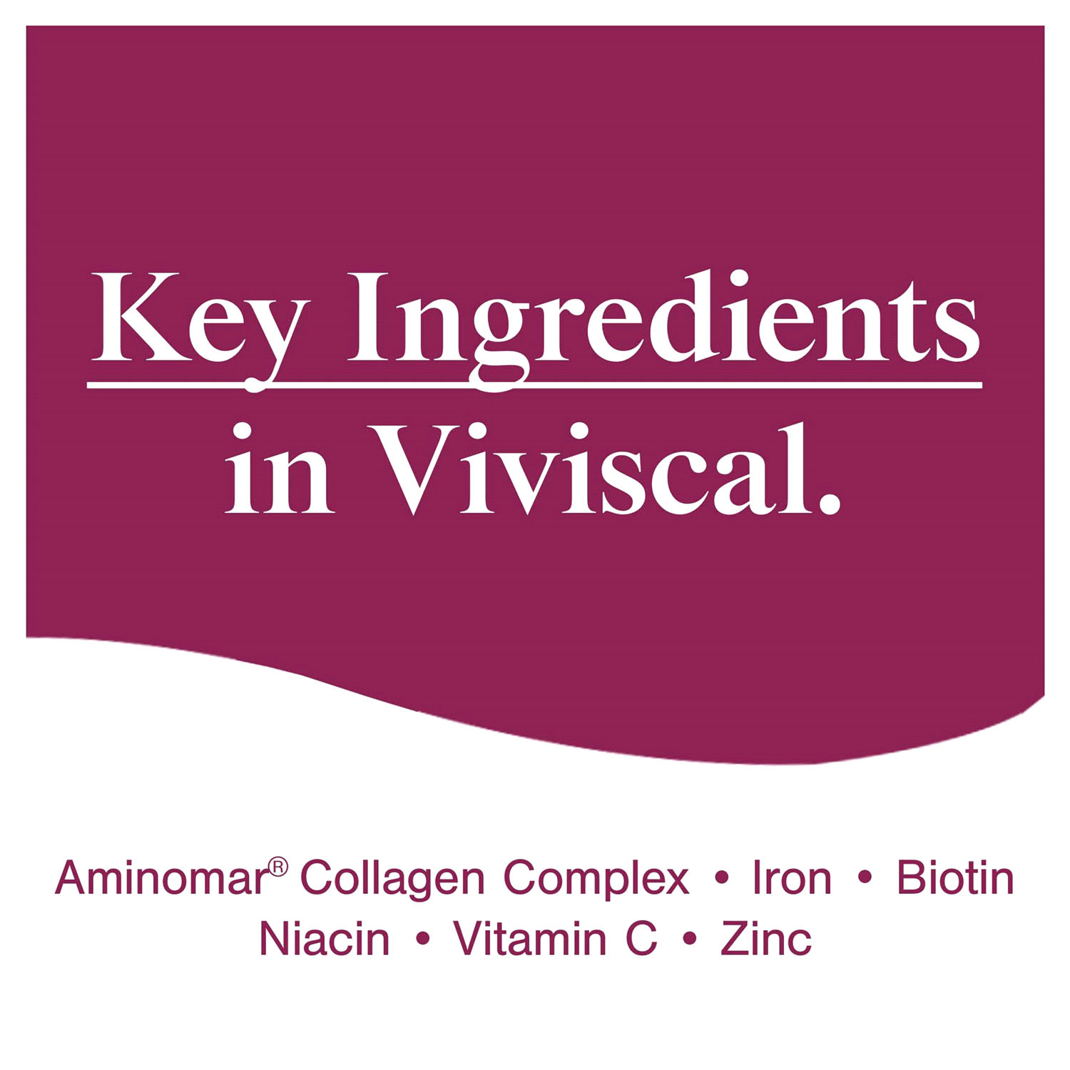 slide 5 of 5, Viviscal Hair Growth Supplements for Women, Thicker Fuller Hair Support for Thinning Hair and Hair Loss, with Biotin and Marine Collagen, Drug-Free, 60 Tablets, 1-Month Supply, 60 ct