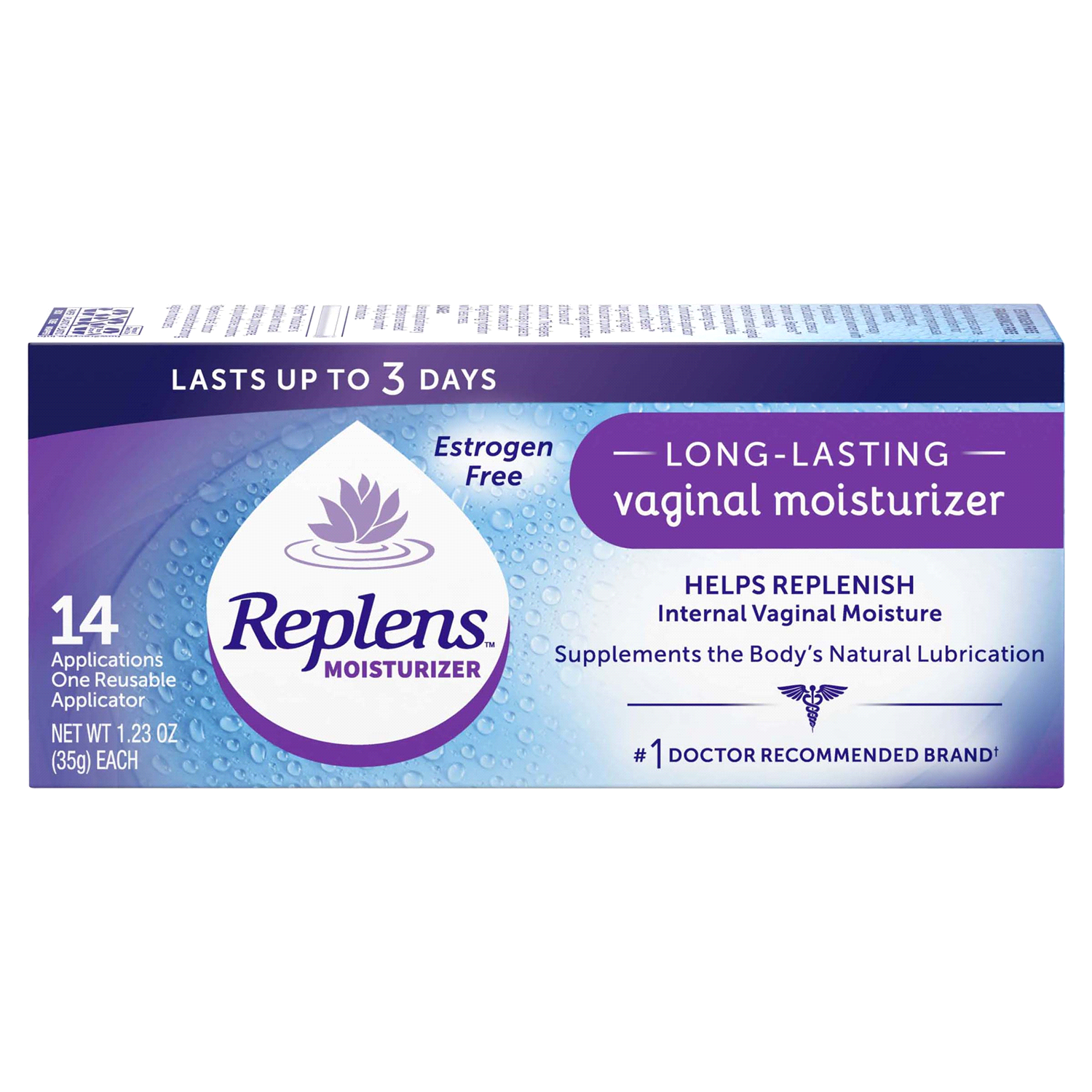 slide 4 of 4, Replens Long-Lasting Vaginal Moisturizer 1.23 oz Tube, 1.23 oz