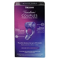 slide 3 of 5, TROJAN Vibrations Tandem Couples Vibrating Ring, Personal Massager, 1 Count, 1 ct