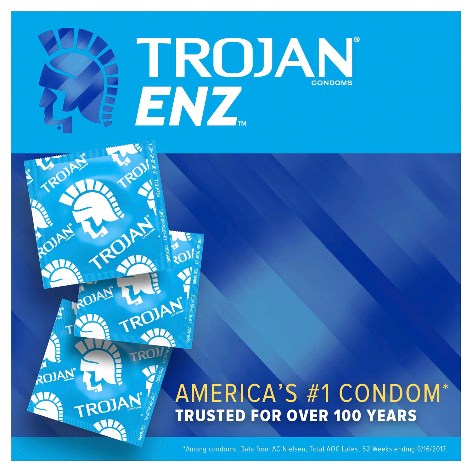 slide 2 of 5, Trojan ENZ Armor Spermicidal Lubricant Premium Latex Condoms, 36 ct
