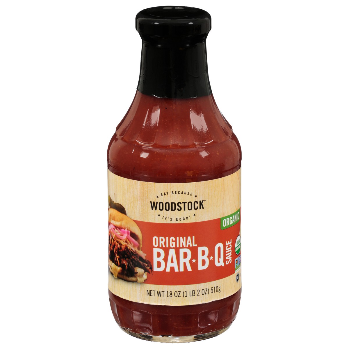 slide 1 of 9, Woodstock Organic Original Bar-B-Q Sauce 18 oz, 18 oz