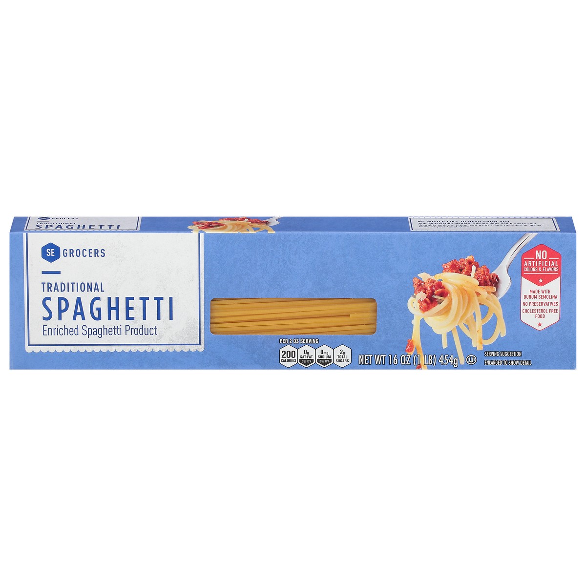 slide 1 of 13, SE Grocers Traditional Spaghetti, 16 oz