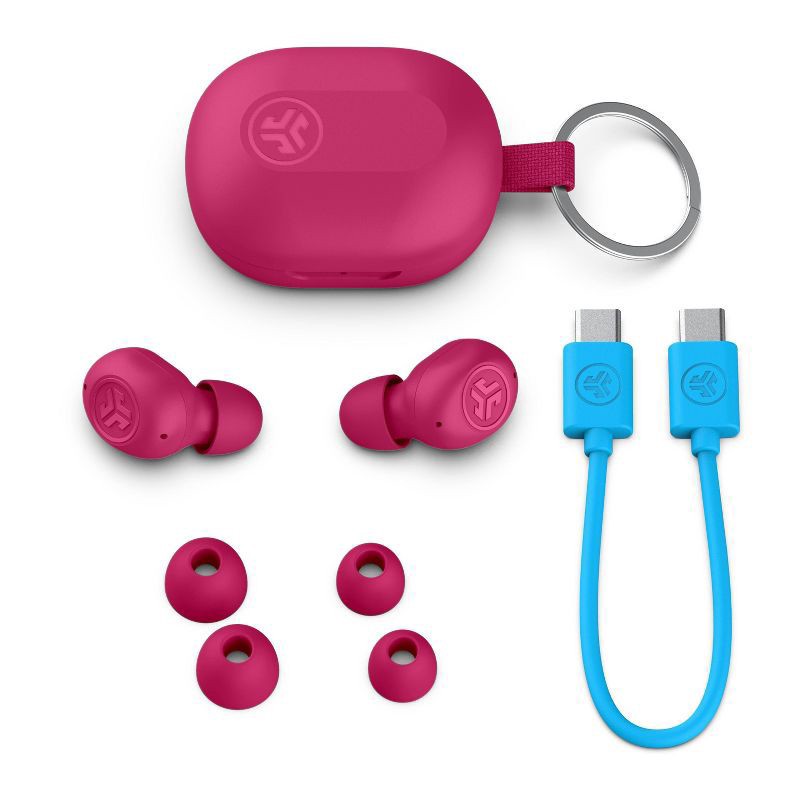 slide 8 of 14, JLab Pink JBuds True Wireless Earbuds Mini 1 ea, 1 ct