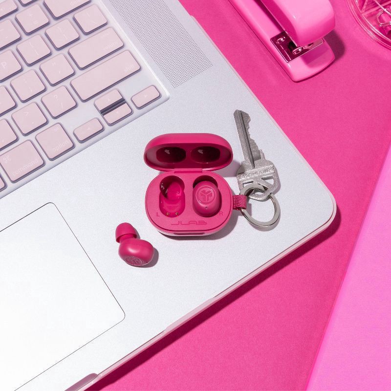 slide 5 of 14, JLab Pink JBuds True Wireless Earbuds Mini 1 ea, 1 ct