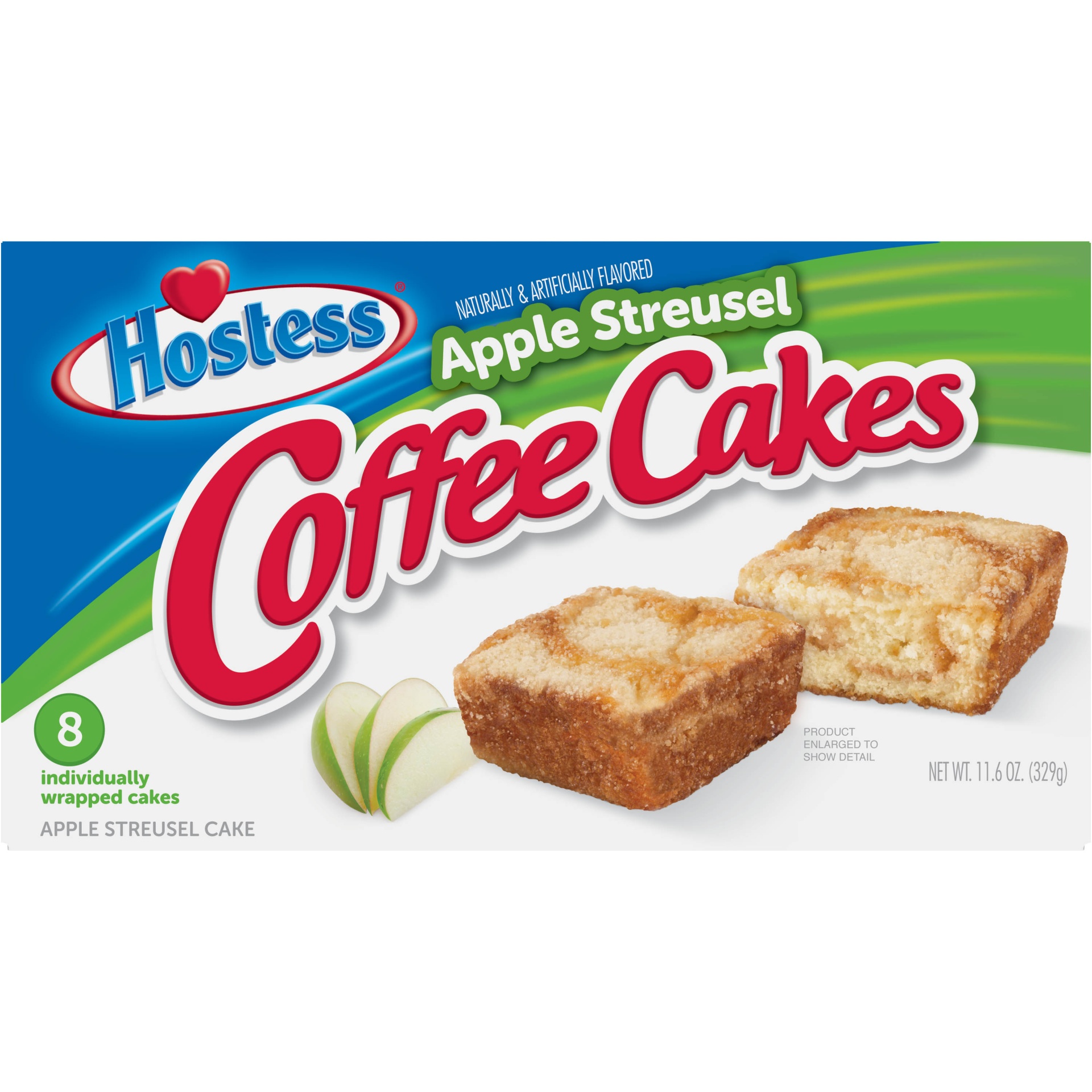 slide 1 of 6, Hostess Apple Streusel Coffee Cakes, 8 ct; 11.6 oz