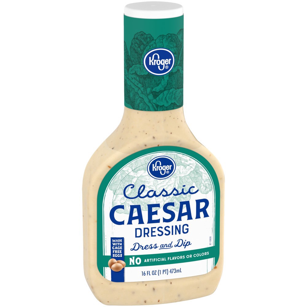 slide 3 of 6, Kroger Classic Caesar Salad Dressing, 16 fl oz