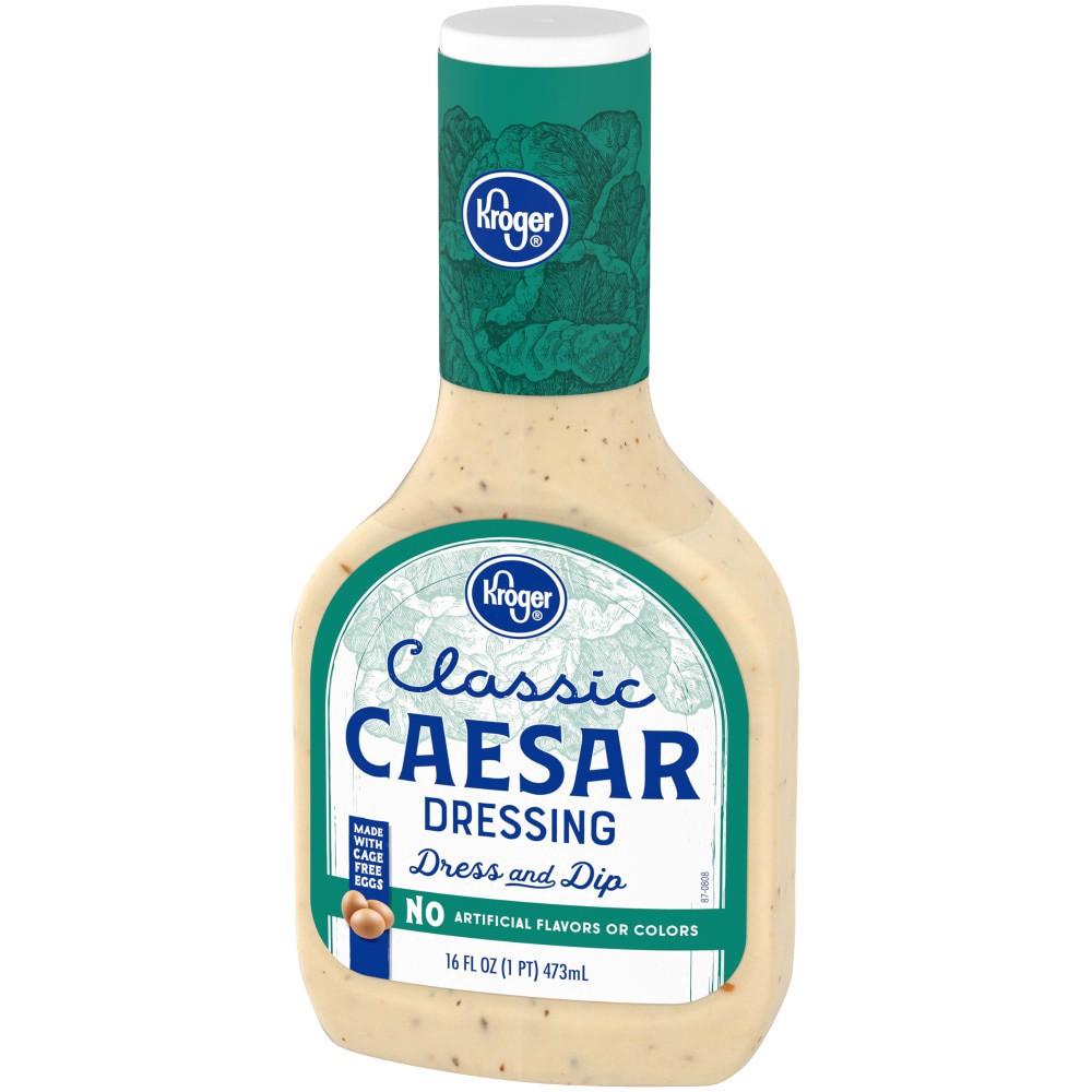 slide 2 of 6, Kroger Classic Caesar Salad Dressing, 16 fl oz