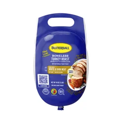 Butterball All Natural Frozen Turkey Breast Roast, Dark Meat, 3 lbs.