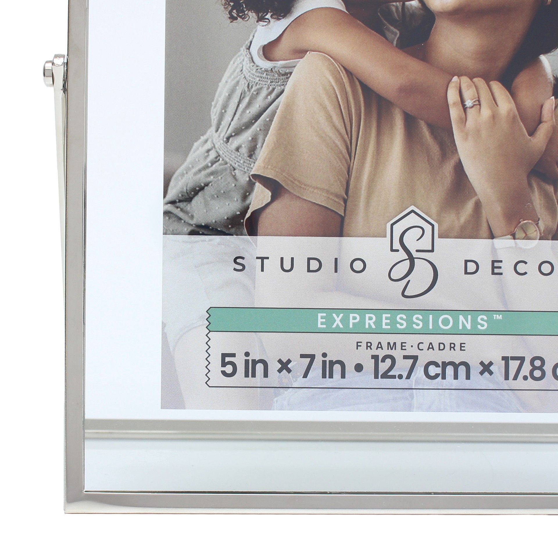 slide 4 of 6, Expressions Silver Metal Tabletop Float Frame By Studio Decor, 5 in x 7 in