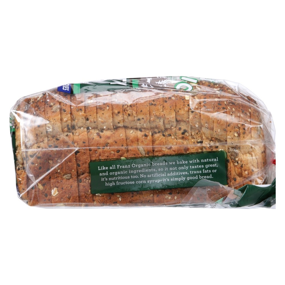 slide 3 of 4, Franz Organic Rogue River 24 Grain Thin Sliced Bread - 20oz, 20 oz