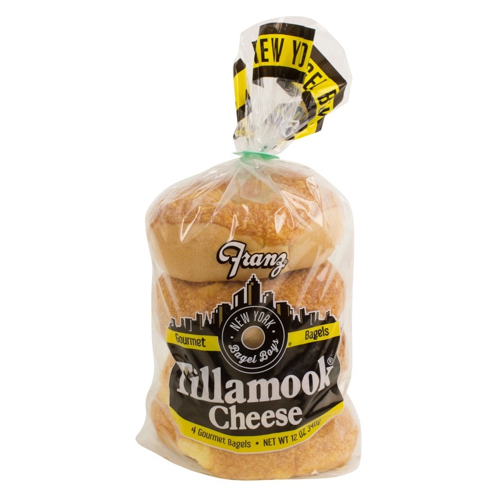 slide 2 of 2, Franz Gourmet Tillamook Cheese Bagels, 16 oz