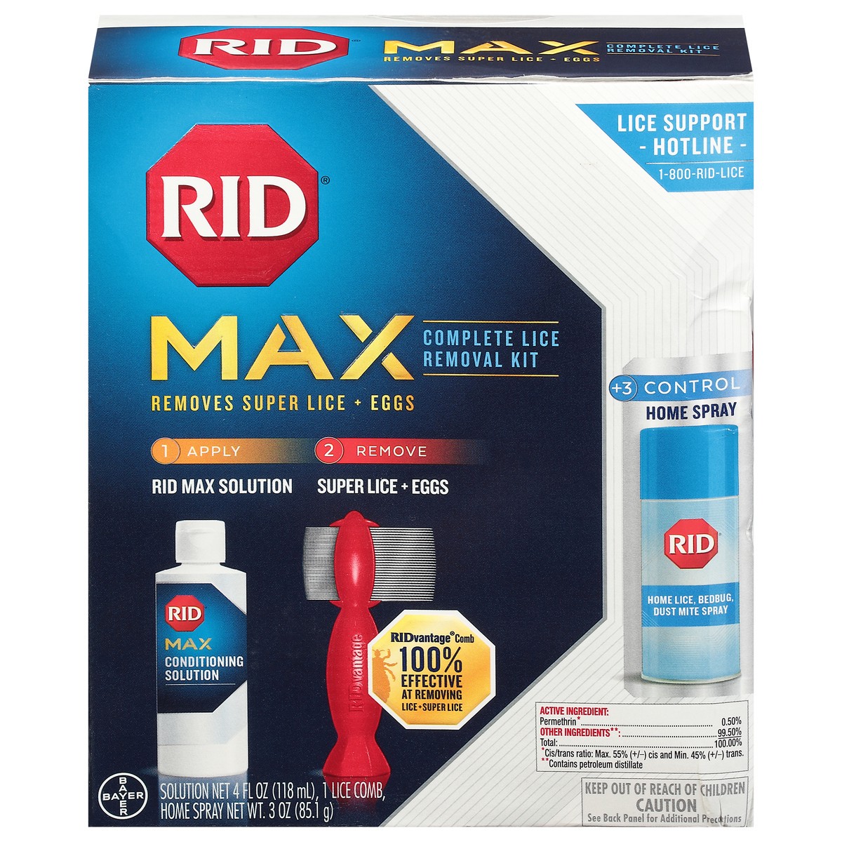 slide 1 of 9, RID Max Complete Lice Removal Kit 1 ea, 1 ea