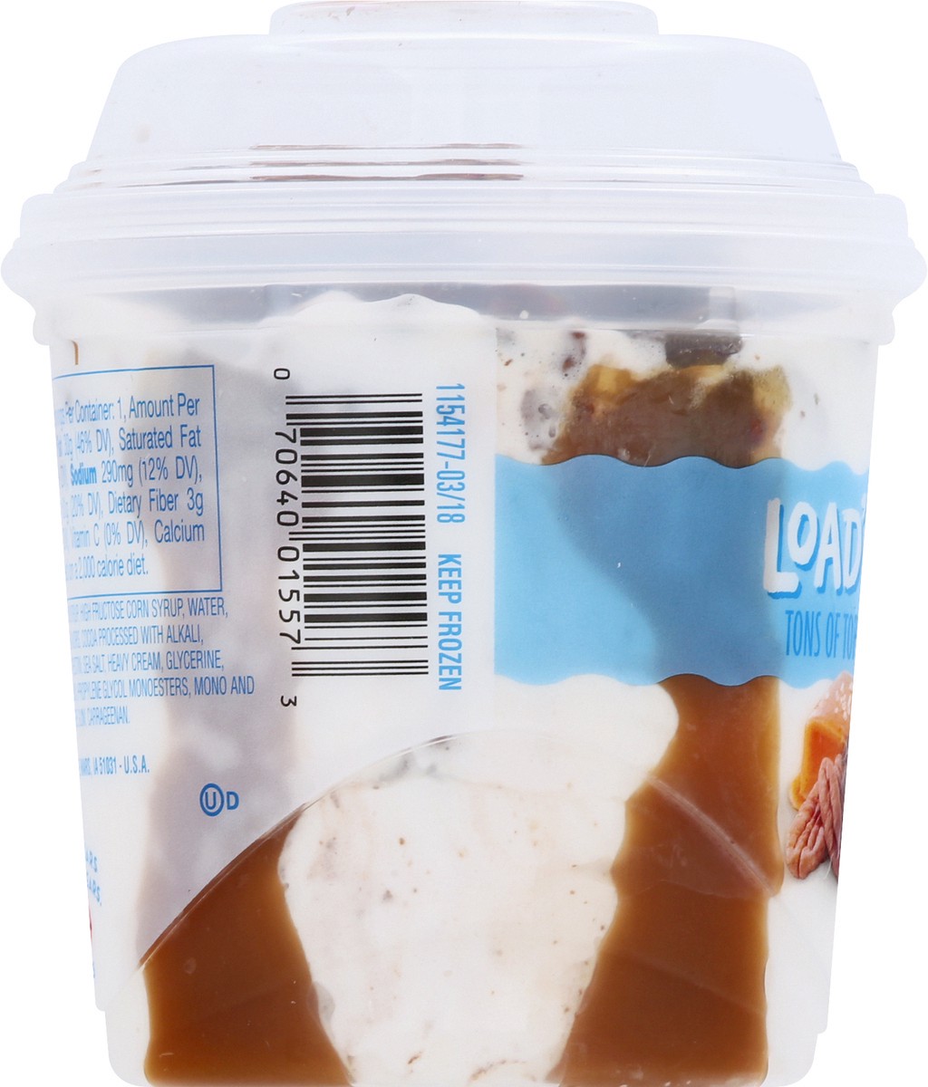 slide 10 of 12, Blue Bunny Load'd Sundaes Salted Caramel Pecan, Frozen Dessert Cup, 8.5 fl oz, 8.50 fl oz