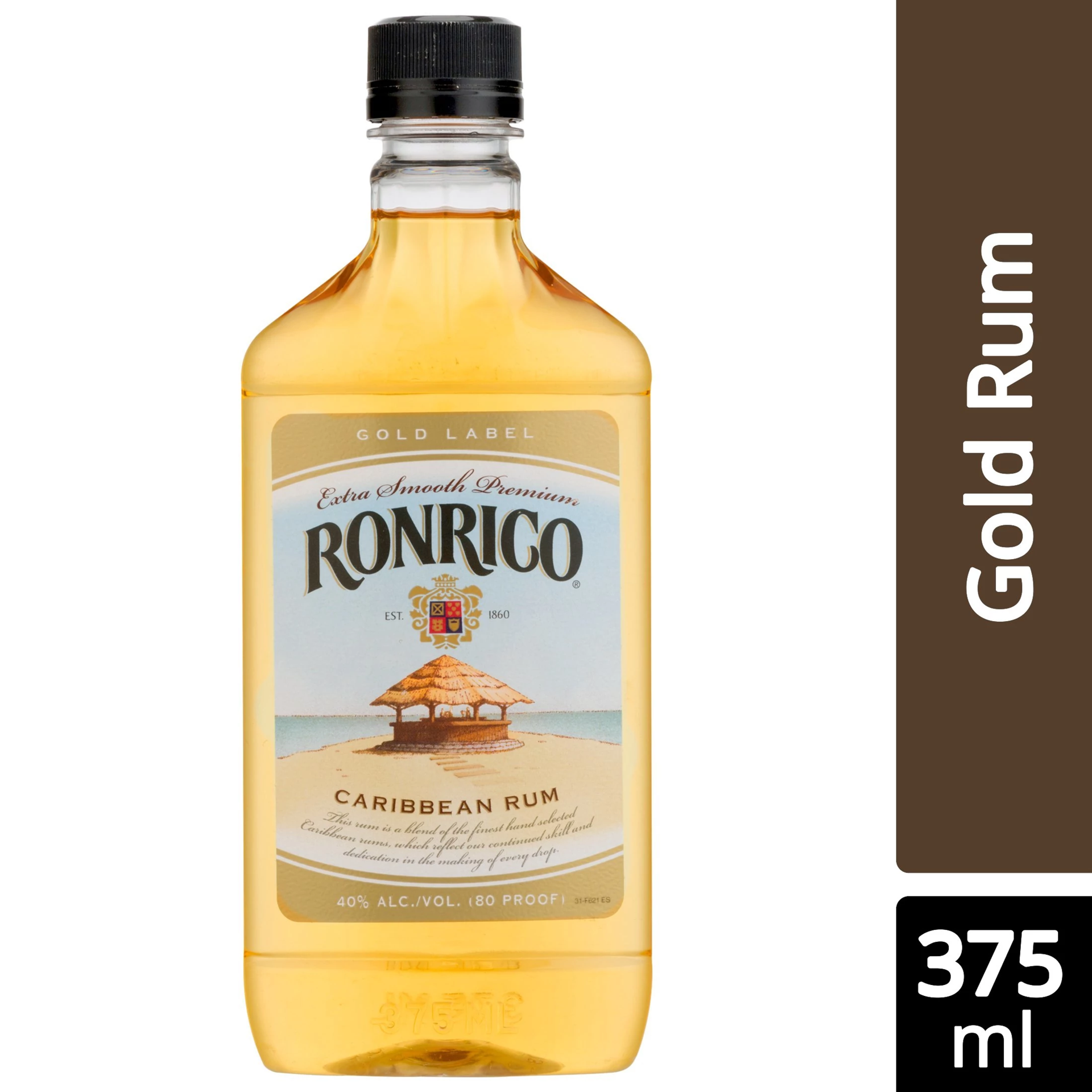 slide 1 of 4, Ronrico Gold Caribbean Rum 375 ml, 375 ml