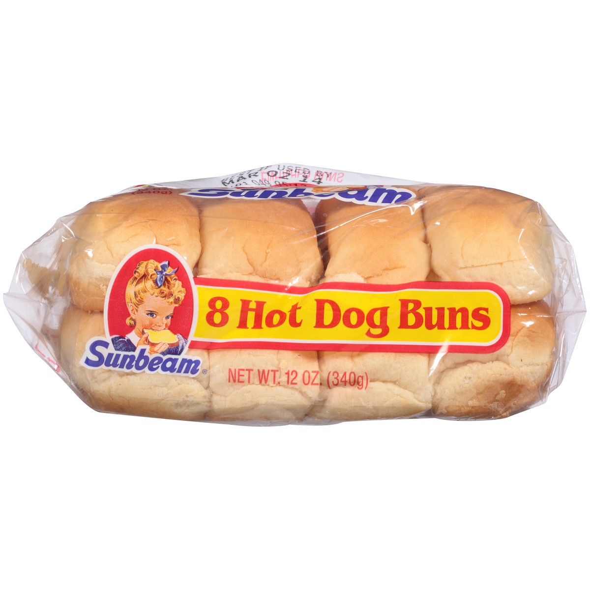 slide 8 of 11, Sunbeam Hot Dog Buns 8 ct Bag, 8 ct