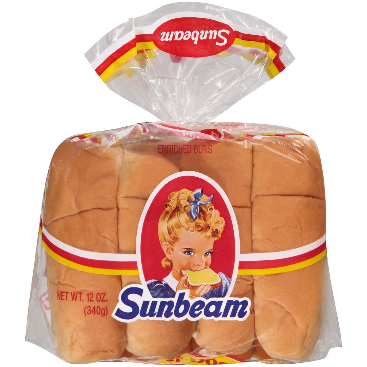 slide 9 of 11, Sunbeam Hot Dog Buns 8 ct Bag, 8 ct