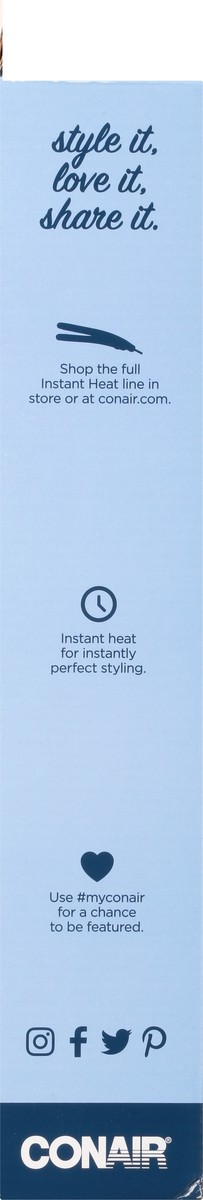 slide 5 of 10, Conair Plus Instant Heat 1 Inch Tourmaline Ceramic Flat Iron 1 ea, 1 in