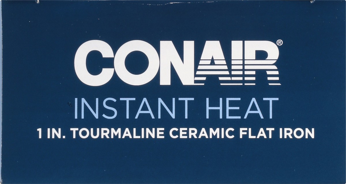 slide 10 of 10, Conair Plus Instant Heat 1 Inch Tourmaline Ceramic Flat Iron 1 ea, 1 in