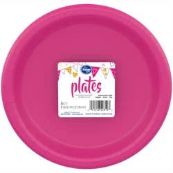 Kroger Entertainment Essentials Disposable Plates - 8 Pk - Shocking Pink