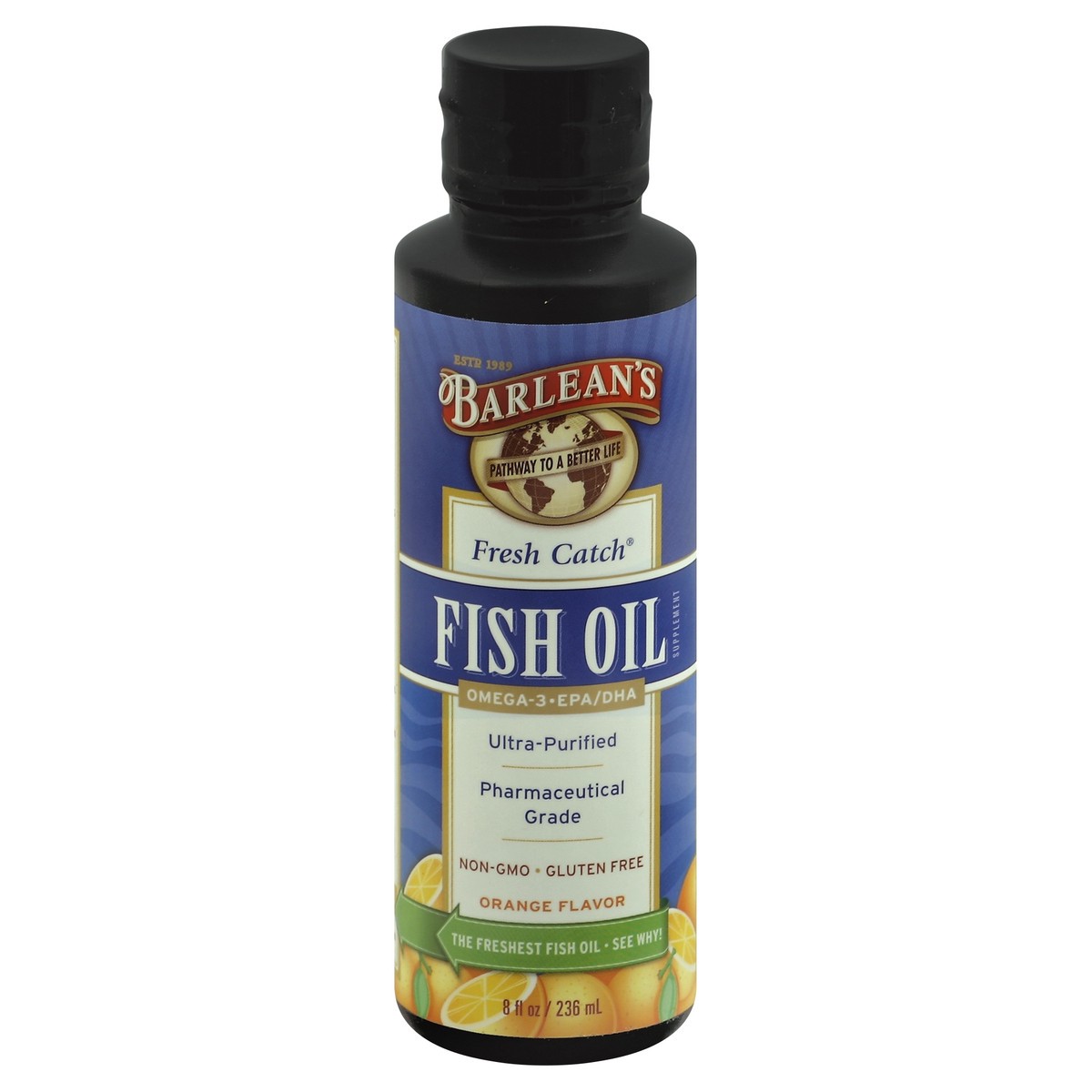 slide 2 of 3, Barlean's Fish Oil 8 oz, 8 oz