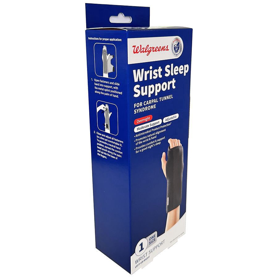 slide 3 of 3, Walgreens Wrist Sleep Support, 1 ct