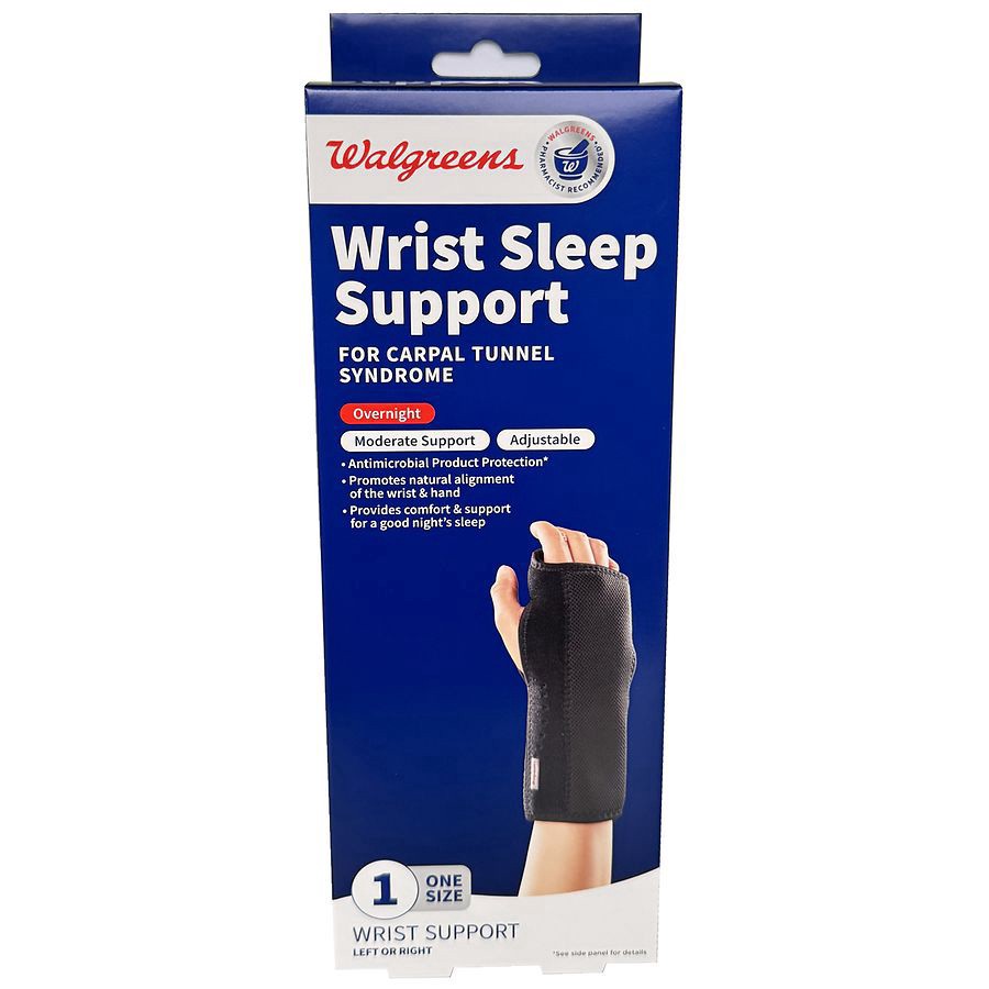 slide 1 of 3, Walgreens Wrist Sleep Support, 1 ct