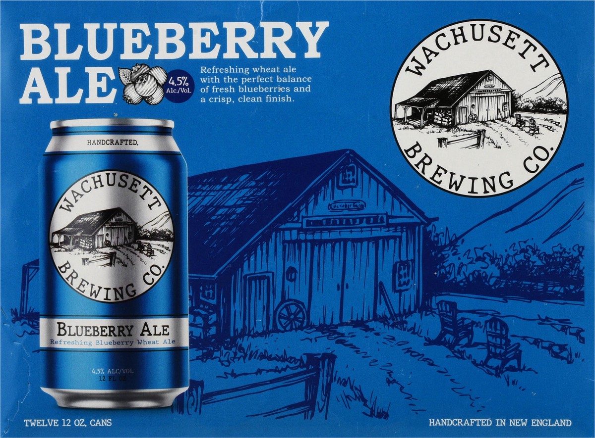 slide 11 of 12, Wachusett Blueberry Ale Beer 12 - 12 fl oz Cans, 12 ct