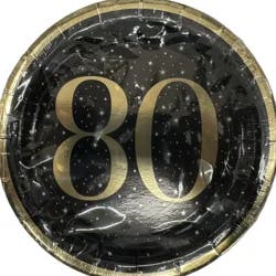 Meijer Rnd 7in Plate Print Foil 80yr 8ct