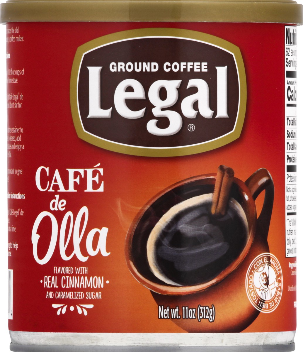 slide 1 of 1, Legal Ground Cafe de Olla Flavored Coffee - 11 oz, 11 oz