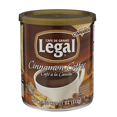 slide 1 of 1, Café Soluble Legal Roasted Traditional Coffee Grounds with Cinnamon, 11 oz