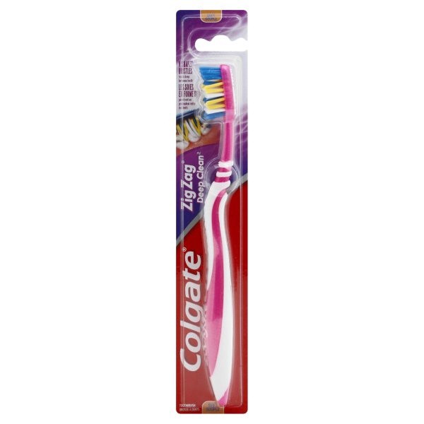 slide 1 of 6, Colgate Zig Zag Deep Clean Soft Toothbrush with Soft Bristles, Adult Toothbrushes, 1 Pack, 1 ct