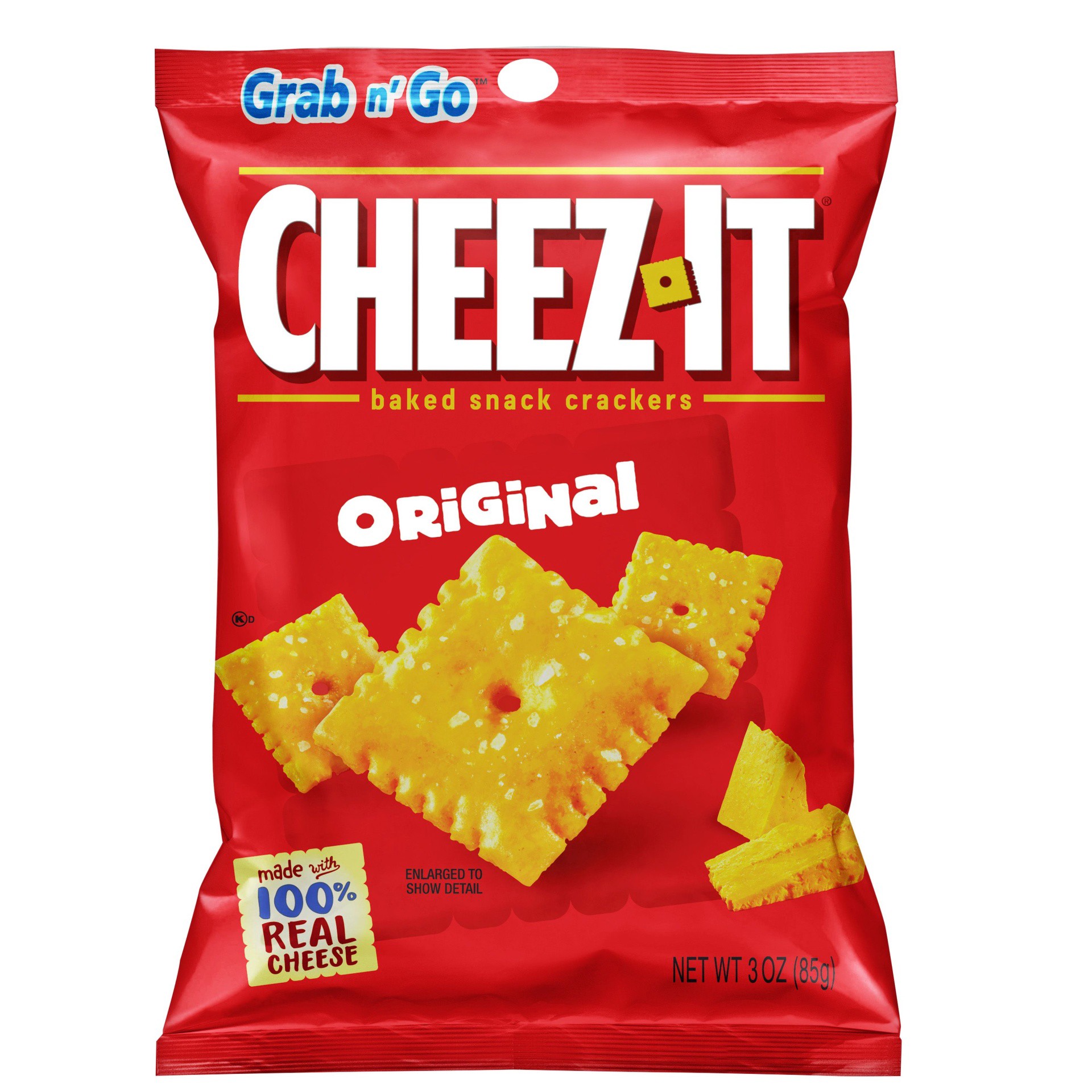 slide 1 of 7, Cheez-It Original Cheese Crackers, 3 oz